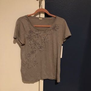 J. Crew tee with ribbon detail